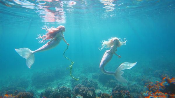 Entdecke die Schwimmenden Meerjungfrauen für Freude im Wasser